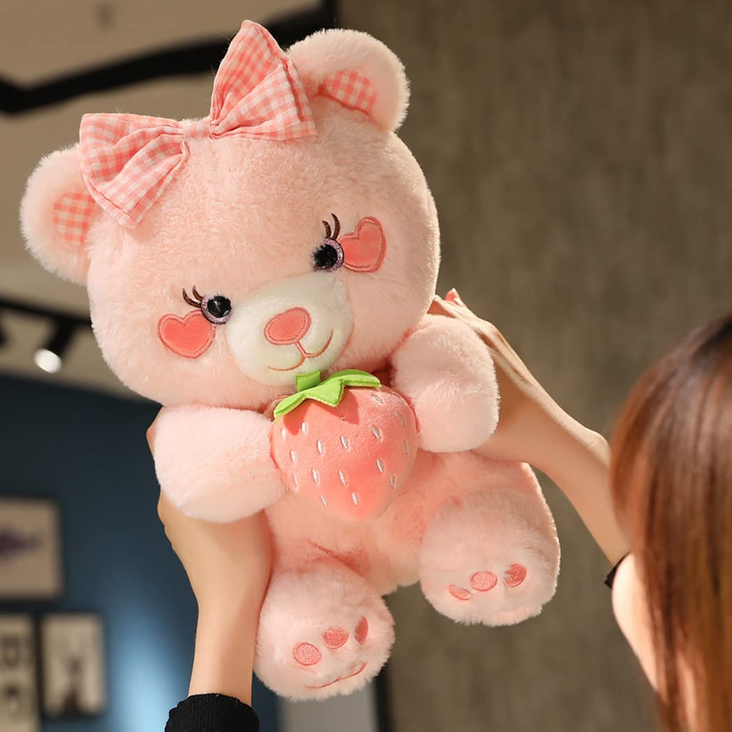 Amazon.co.jp: くまぬいぐるみ 可愛いイチゴ付きの熊ちゃん 大きい熊