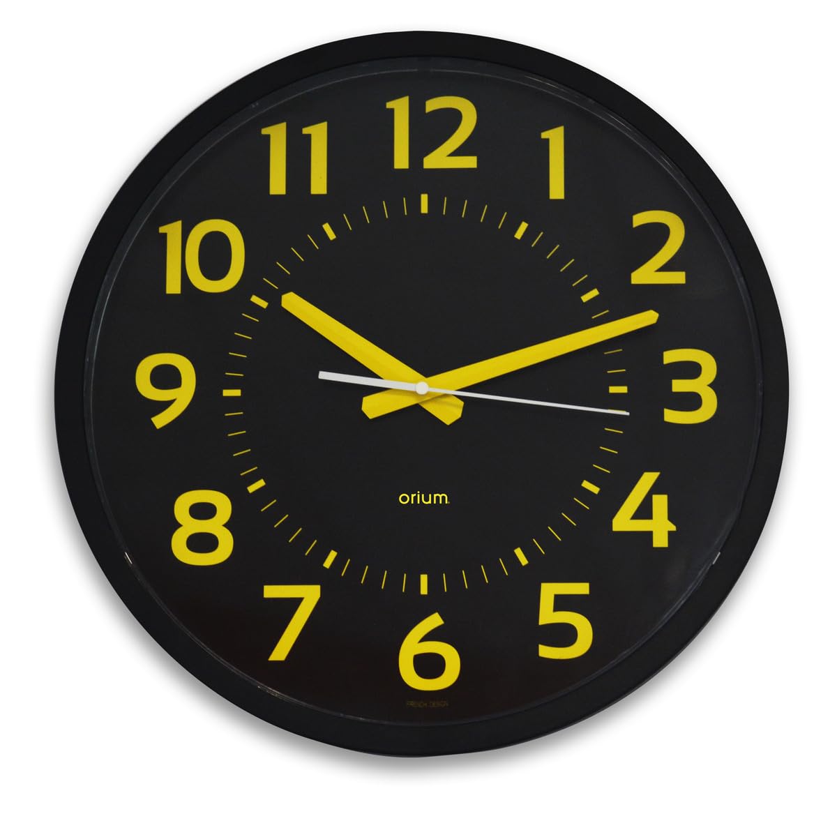 Horloge Contraste silencieuse Ø40cm Orium grande pendule murale bureau