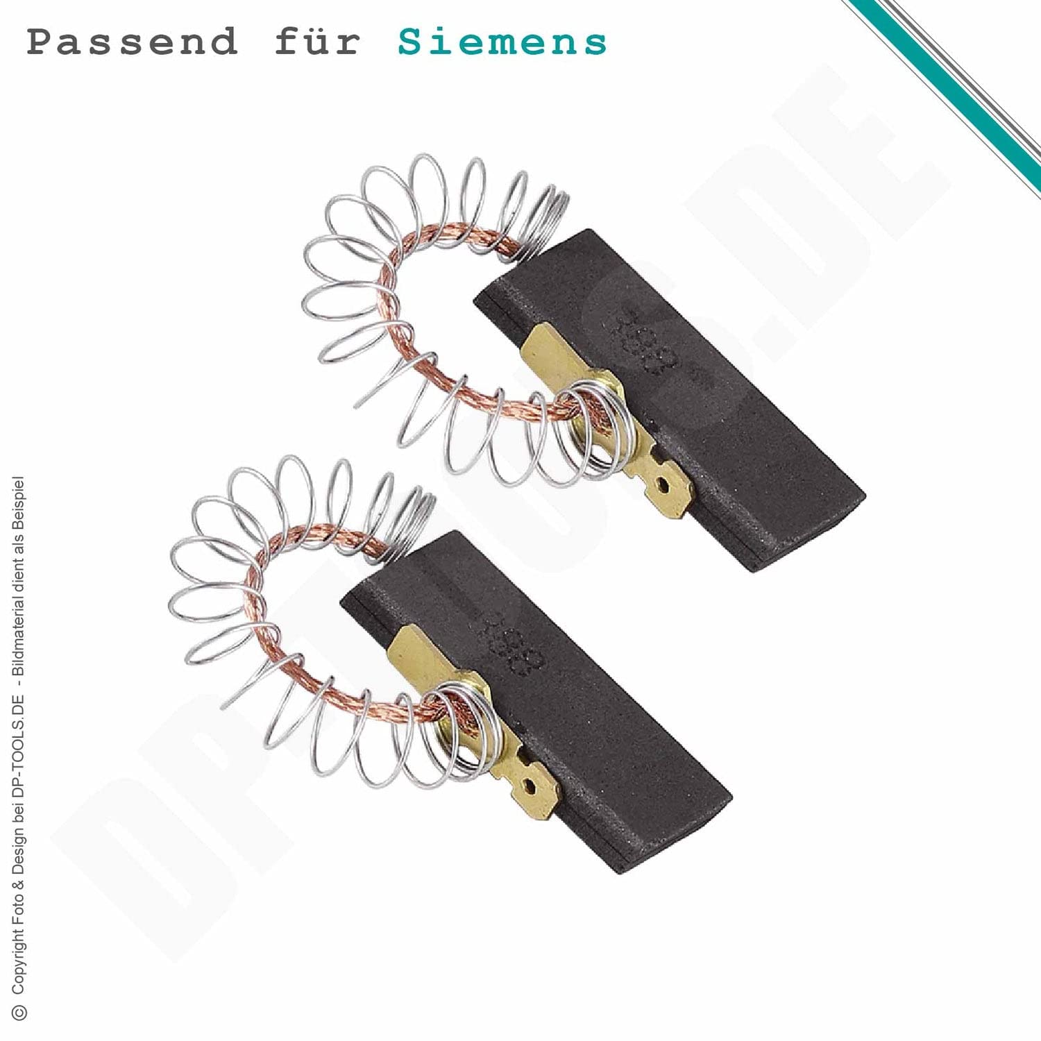 Kohlebürsten für Siemens WM12E340 - WM12E492 5x12,5mm Siemens Nr. 00605694