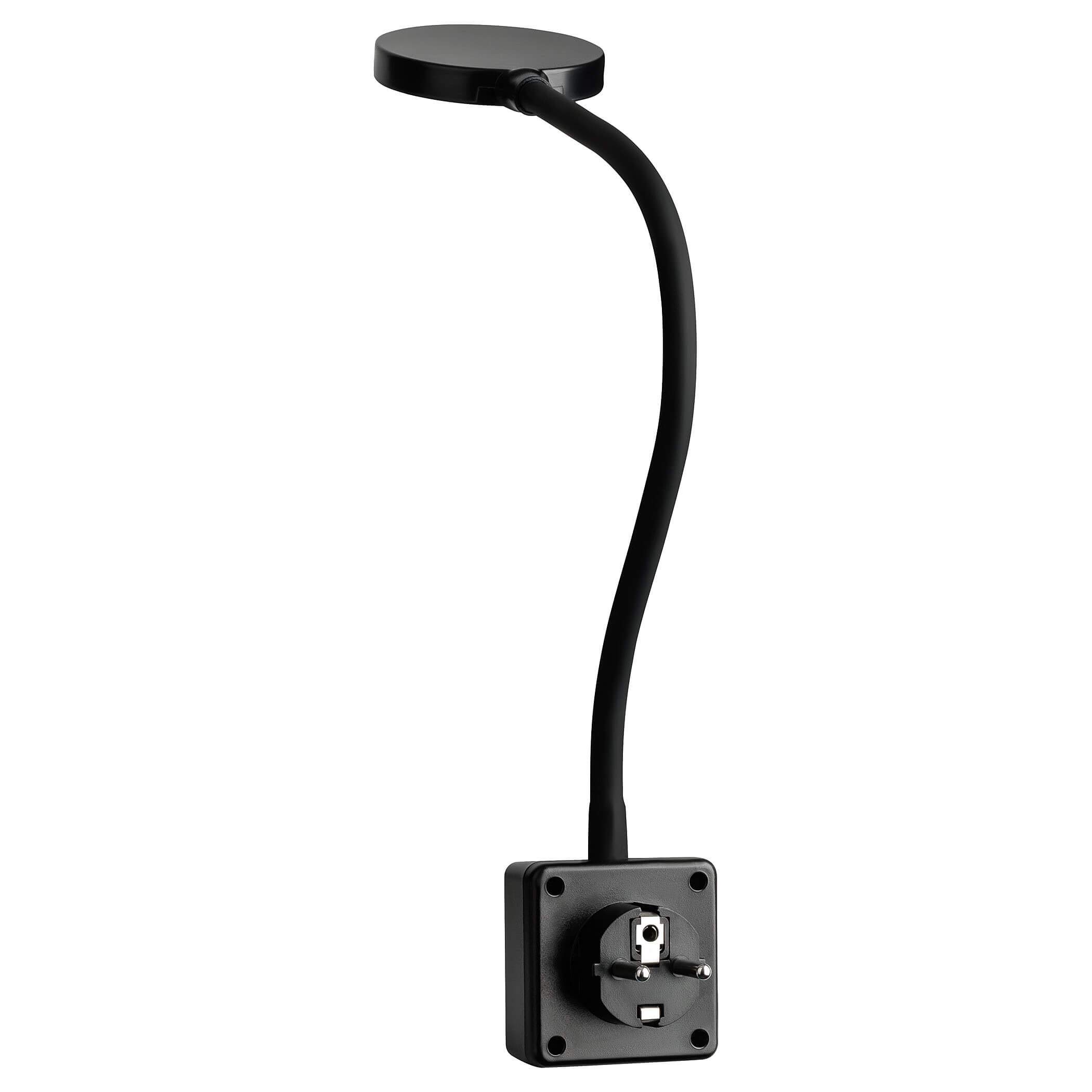 SEBSON Luce Notturna LED da Presa - Set da 2, dimmerabile, flessibile, 4W | Bianco neutro 4000K, Applique da Parete - Lampada da Lettura con Spina