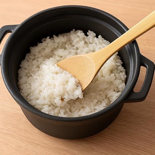 Vista 18 de JapanBargain, Juego de cucharas de bambú de 10 piezas, cucharas de madera reutilizables de 8 pulgadas para niños, aperitivo, postre, helado, yogur