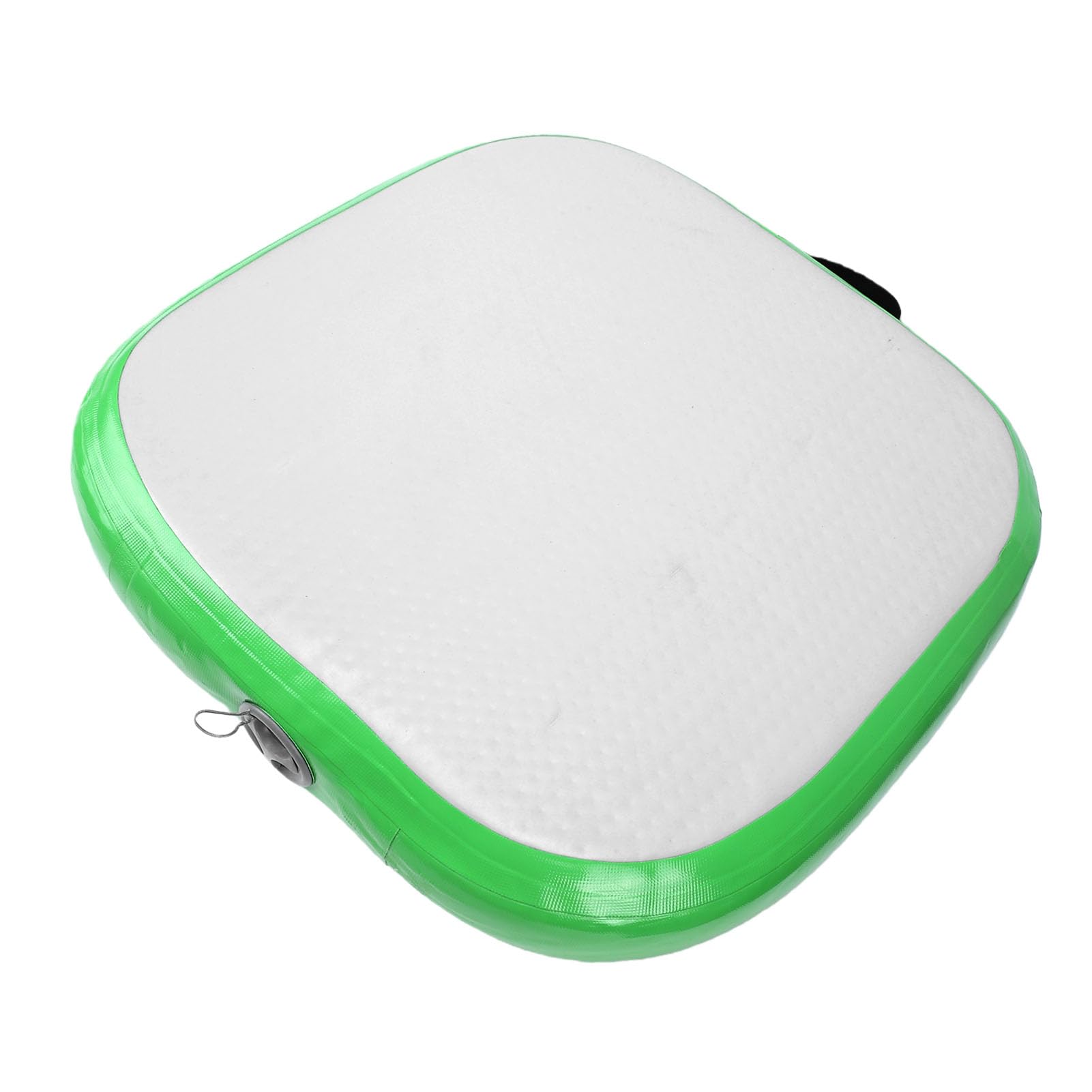 Drfeify Tappetino Gonfiabile, Cuscino da Meditazione in PVC 66x66 Cm Gonfiaggio Rapido con Pompa e Tubo per Palestra, Casa, Spiaggia