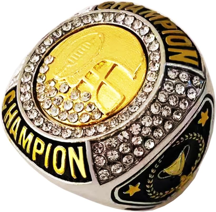 Football Champion Ring - Fantasy Football Championship Trophy Ring FFL WINIER MVP Collectible Gift