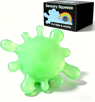 1 Pack Fidget Toys Stress Balls for Kids, Splat-Tastic Squishy Toy, Stress Splat Toy, Squishies Anxiety Stress Relief, Squishy Stress Sensory Cube Malt Sugar Balls with Autism