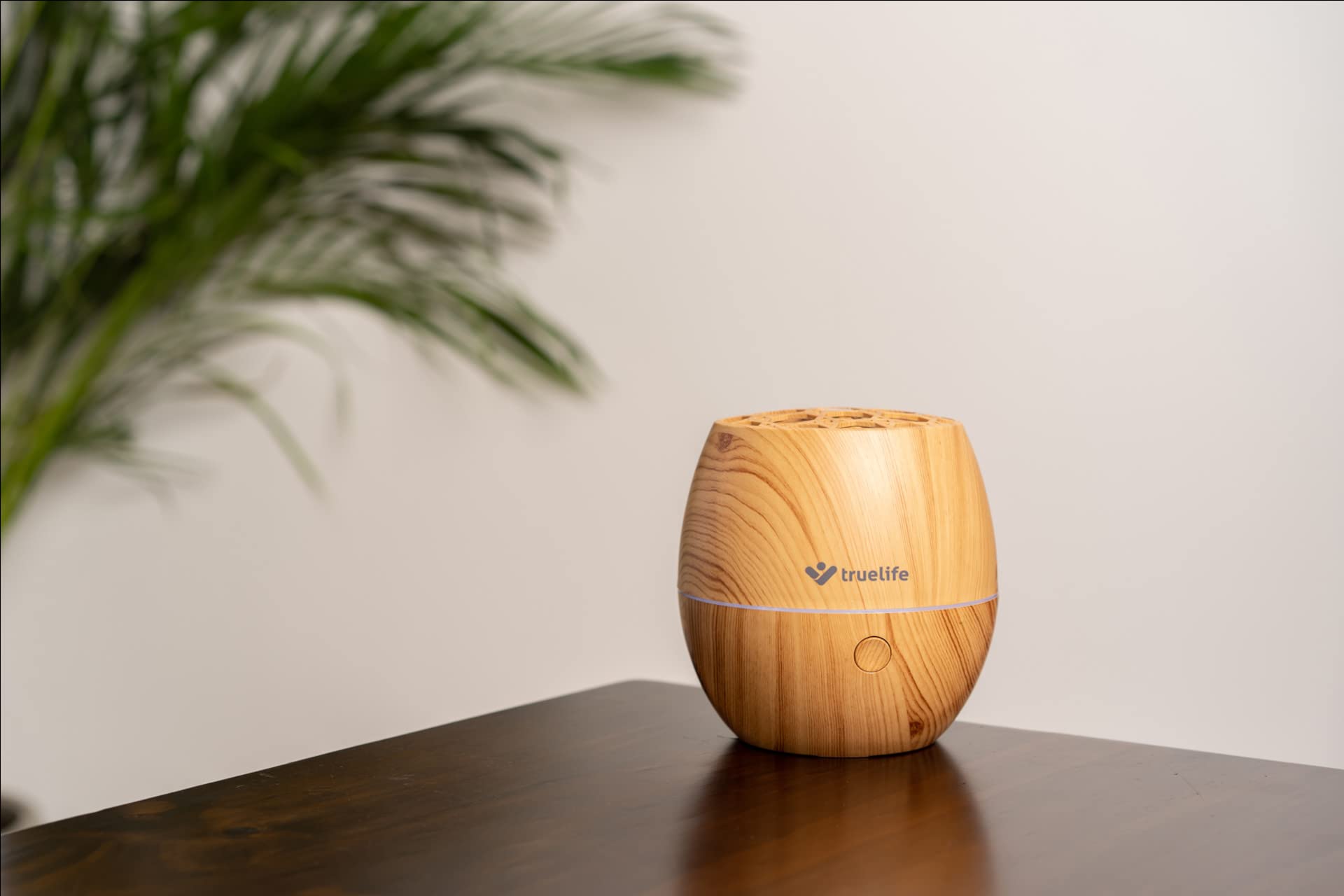 TrueLife Diffuser D3 Light 120 ml Aroma Diffuser Holzdesign Ultraschall Aromatherapie Luftbefeuchter, Duft Diffusor, Ultraschall Luftbefeuchter Aromatherapie Öle, BPA-frei, Duftlampe mit 7 LED Farben