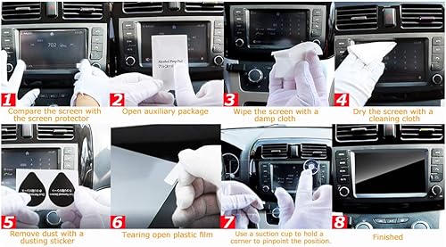 Vista 7 de LFOTPP Protector de pantalla F150 para 2015-2021 2022 2023 F*ord F 150 F150 F250 F350 F450 sync2 sync3 Coupé Hatchback 8 pulgadas navegación vidrio