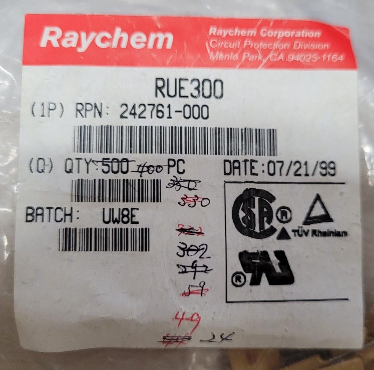 (1 PC) RUE300 fits RAYCHEM Compatible with PTC Reset Fuse 30V 3A Radial
