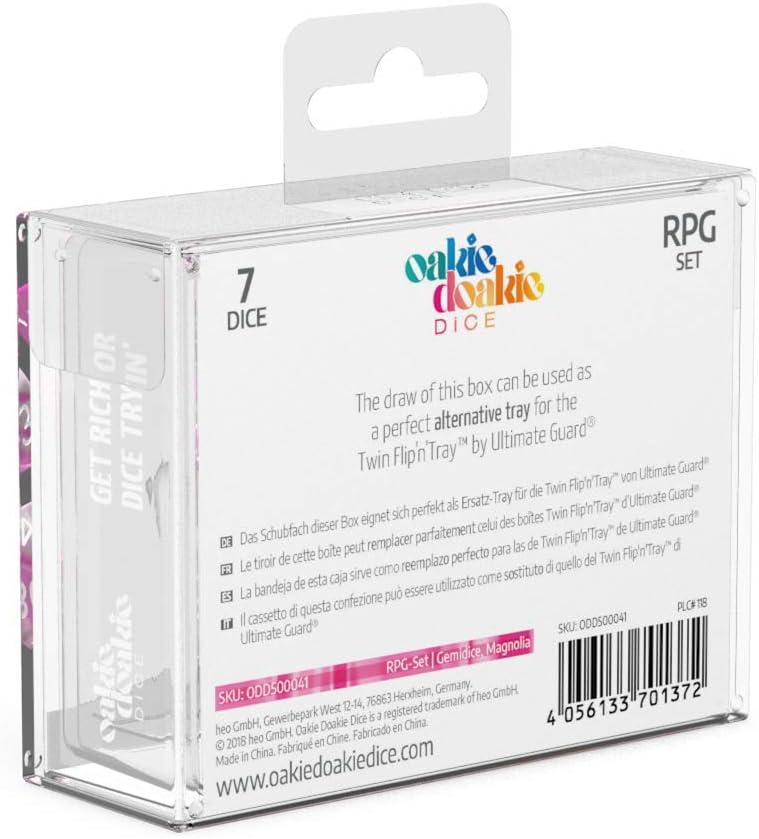 Oakie Doakie Dice RPG Set Gemidice - Magnolia (7)