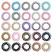 Produktbild 24pcs Spiral Haargummis Spule Haargummis Telefon Schnur Haargummis Haarspulen Haarschmuck für Frauen