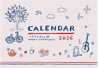 2026年 イラストライフカレンダー 壁掛けタイプ CK-2605