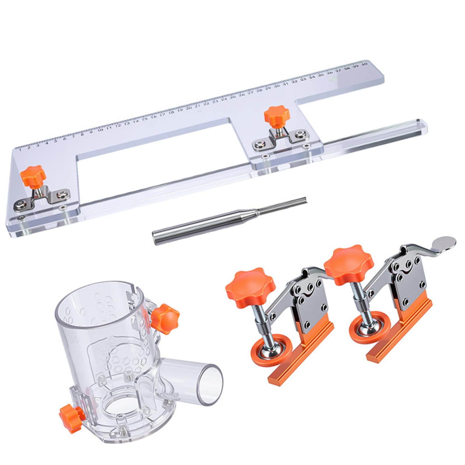 Zepfjhe Set Large Drawer Panel Installation Clip For Furniture Front Panel Positioning Mount Woodworking Fixing Clamp Accessories Workshop Slotting Template