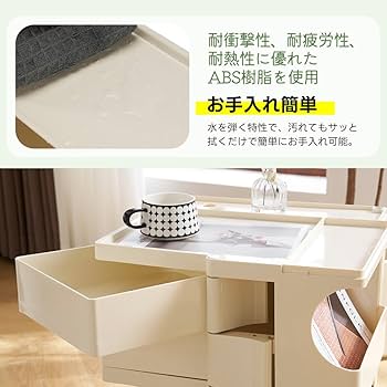 Amazon.co.jp: キッチンワゴン キャスター付き ブレーキ付き