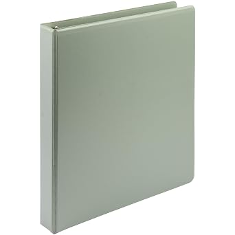 Samsill Plant-Based 1 Inch Durable D-Ring, View Binder, Eco-Friendly, USDA Certified Biobased, Single, Dusty Green