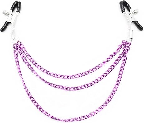 Body Clamps with Chain Necklace Adjustable Pressure Body Chains Necklace Stainless Steel Body Clips Non Piercing Faux Body Jewelry