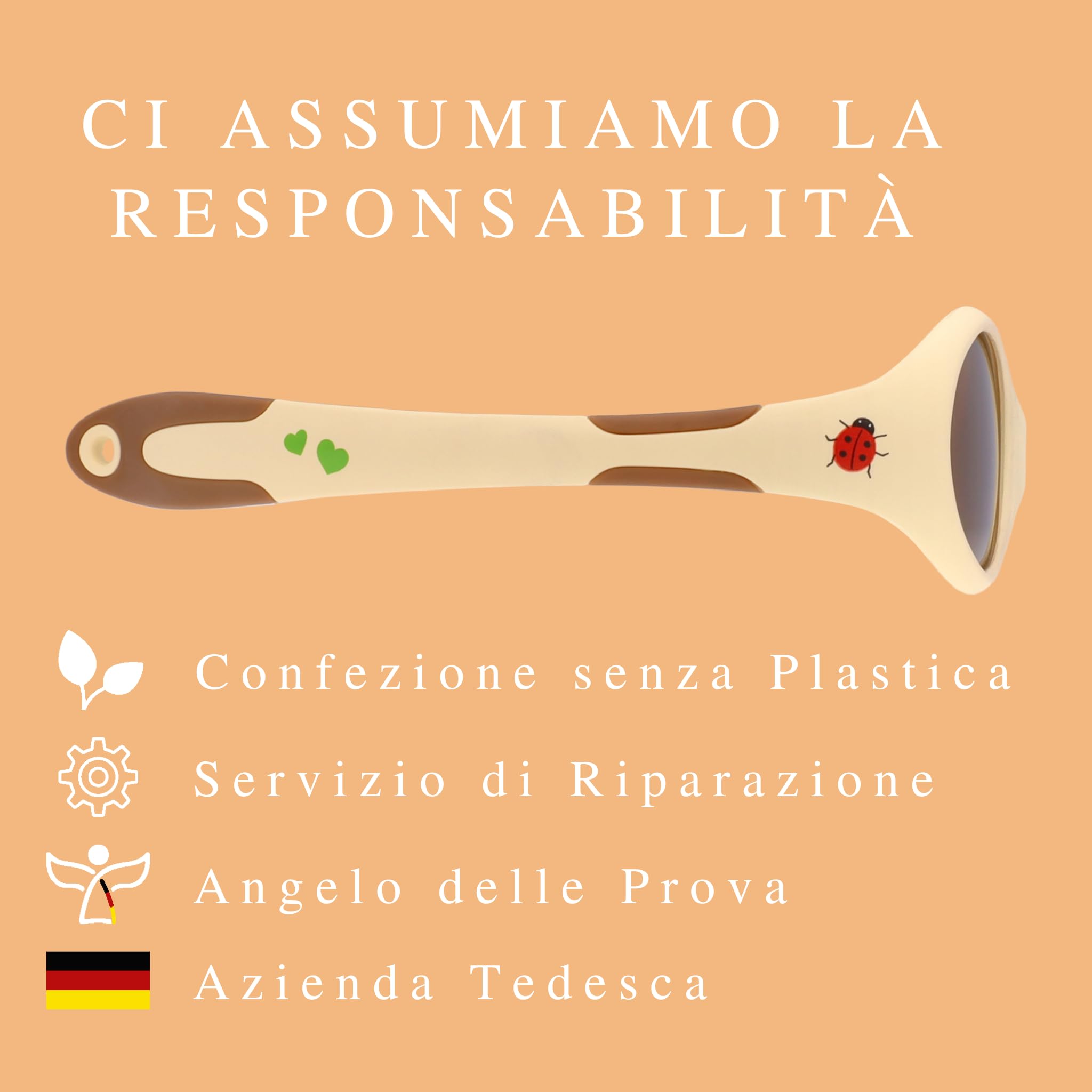 ActiveSol Occhiali da sole per bambini 0-18 mesi, senza BPA, polarizzati, con fascia, Taglia S
