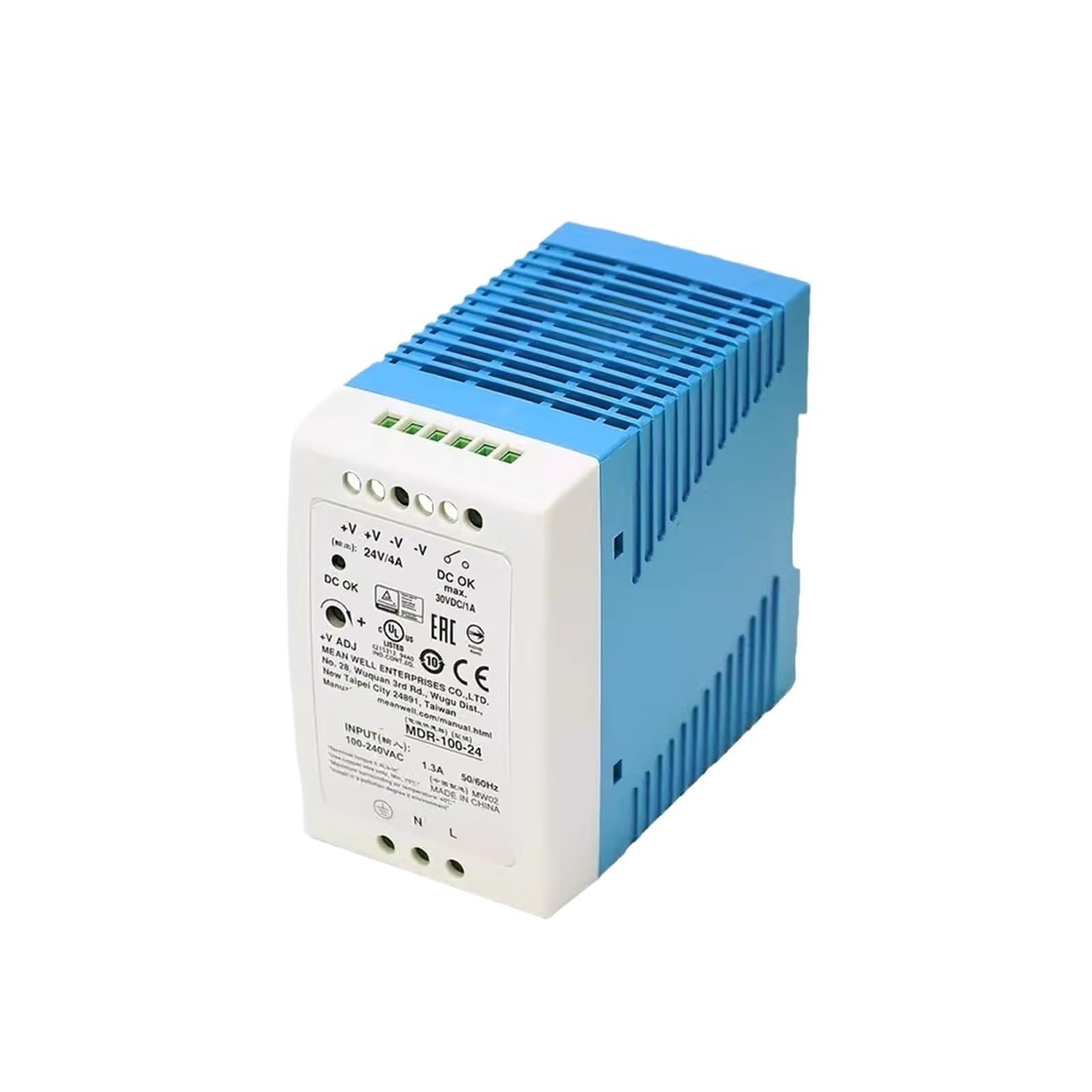 Alimentation MDR-100-48 avec sortie unique 48V pour rail DIN