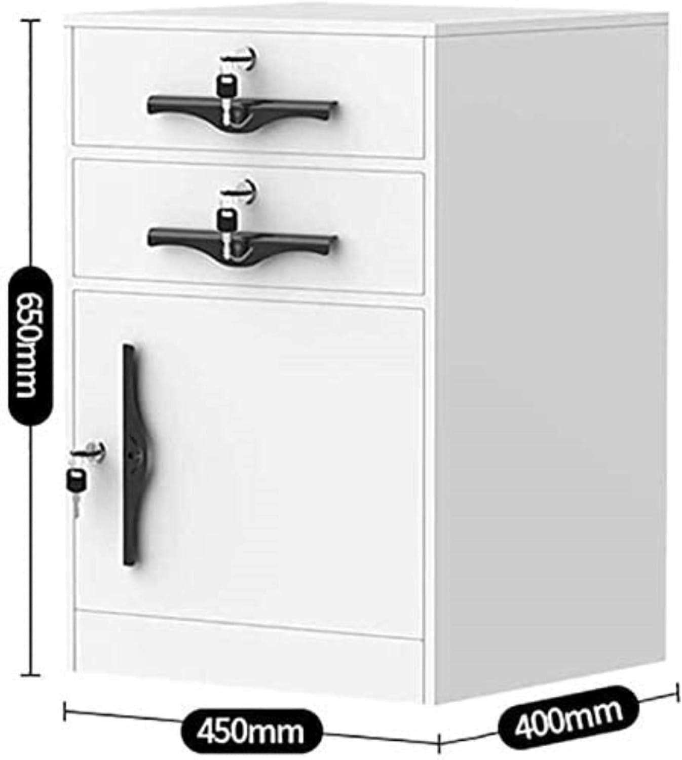 noxozoqm Metal File Cabinets for Home Office Storage with Lock | Secure Locker Storage Solution(A)