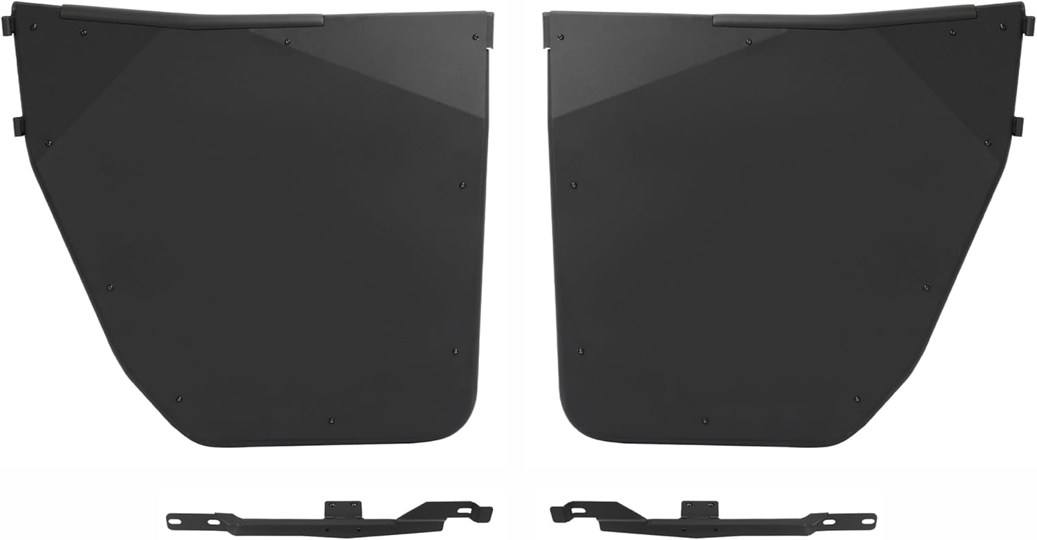 Half Doors Compatible with 2015-2022 Polaris Mid Size Ranger 500, 570 EV, ETX (No Sp Models) Aluminium+Steel Black Powder Coated 2PCS Driver & Passenger Side
