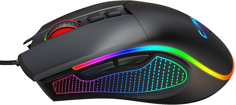 Claw's Crossfire V1 12800 Dpi Chromatic RGB Gaming Mouse with Macro Software - Black