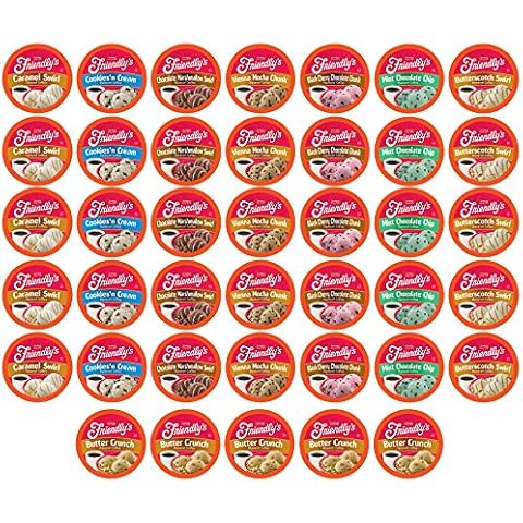Friendly's Coffee Pods, Assorted Flavored Ice Cream Variety Pack, Compatible with Keurig K Cup Brewers, 40 Count Cover