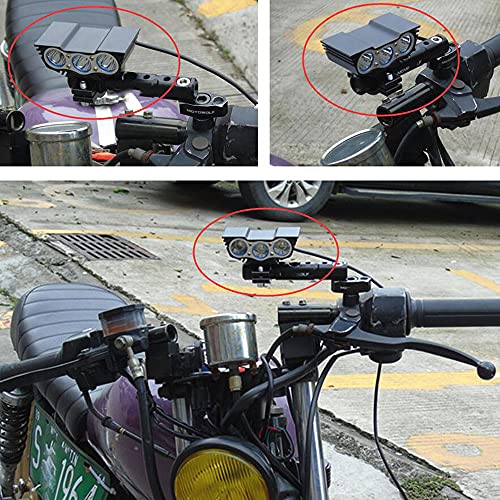 GOODKSSOP 2pcs Owl Style Super Bright 30W LED Light Handlebar Auxiliary Motorcycle Headlight Work Driving Fog Spot Lamp, Universal for Car Offroad ATV Truck Electric Vehicle Bike
