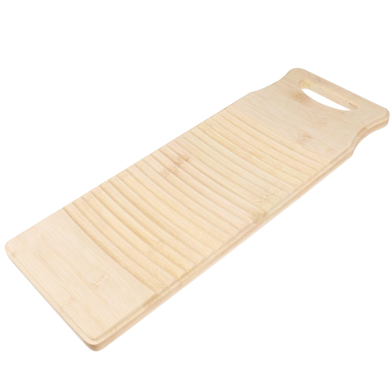 ASSE da Lavare in bambù Antiscivolo 50X18X1,8 CM Tavola da Bucato Robusta per Lavanderia e Pulizia a Mano