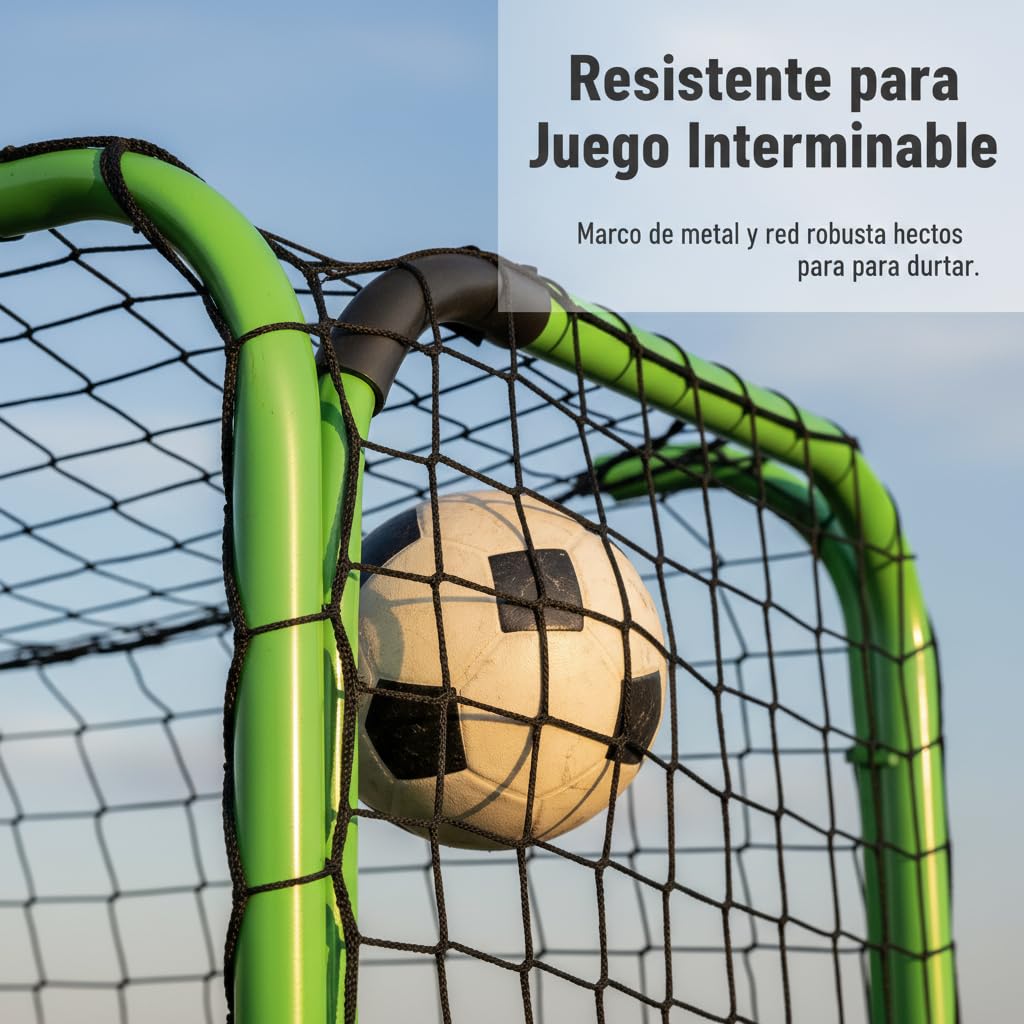 Porta da Calcio Pieghevole e Portatile per Bambini - Ideale per Interni ed Esterni - per casa