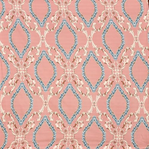 Image of 380 TC Premium Glace Cotton Elastic Fitted Bedsheet King Size with 2 Pillow Covers King Size | Double Bed with All Around Elastic (Pink, Fitted - 72 inchx78 inch King)