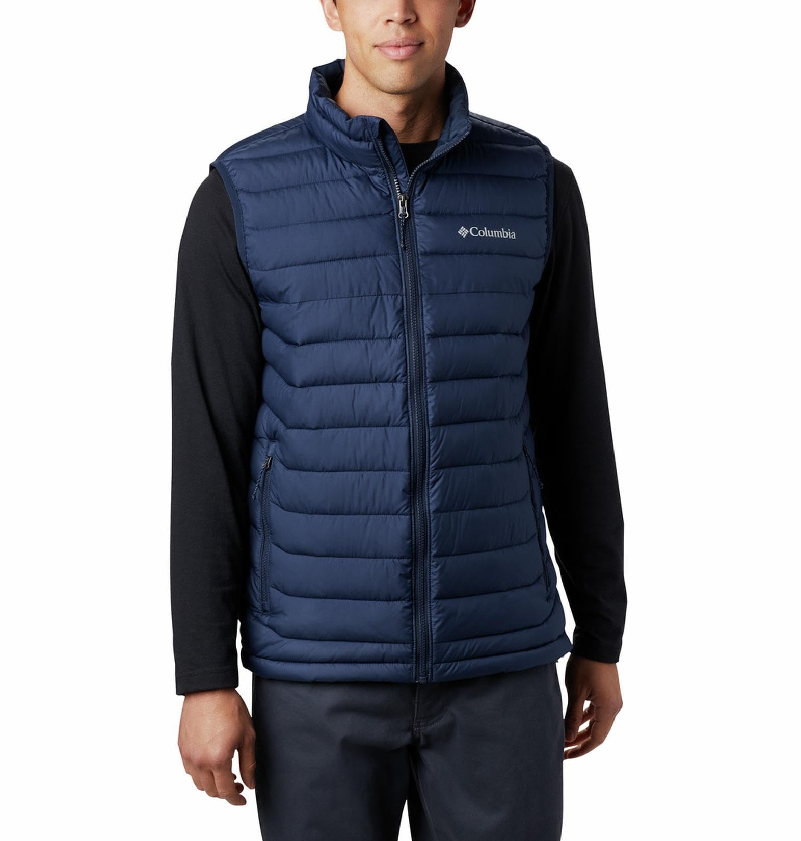 columbia Men Black Omni Heat Reflective Powder Lite II Vest, L-picture-20