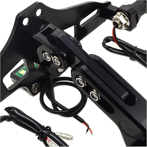Miniatura 4 de Marco de matrícula de motocicleta con indicador LED, soporte de luz indicadora para Kawasaki para Ninja 250 300 650 para H2R para ZX6R Z750 Z800