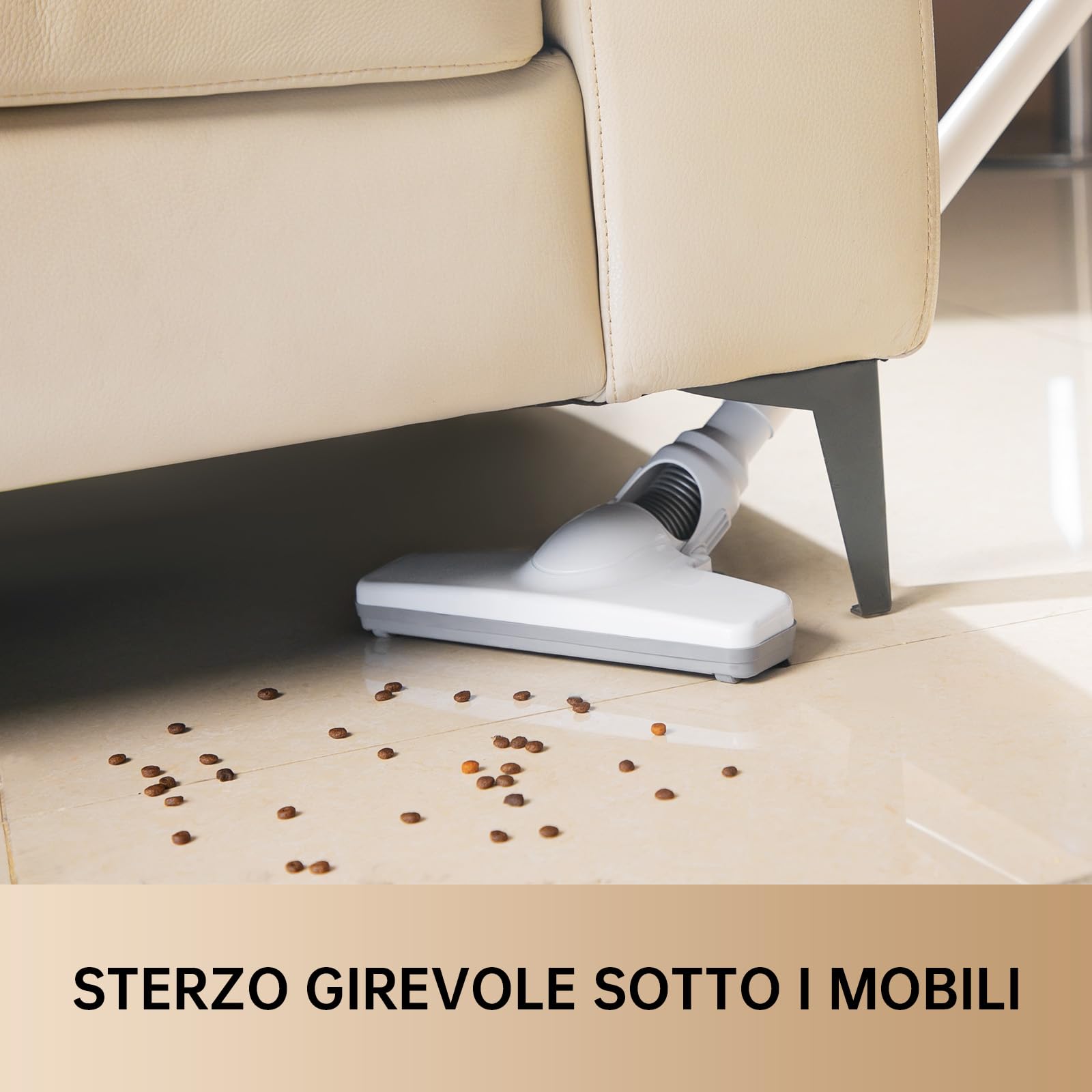 14000Pa Aspirapolvere Senza Fili, 4 in 1 Leggero Palmare Scopa Elettrica Senza Fili, Aspirapolvere Portatile Ideale per Camere da Letto, Terrazze, Persiane, Automobili, Bianco, ESSENTIAL