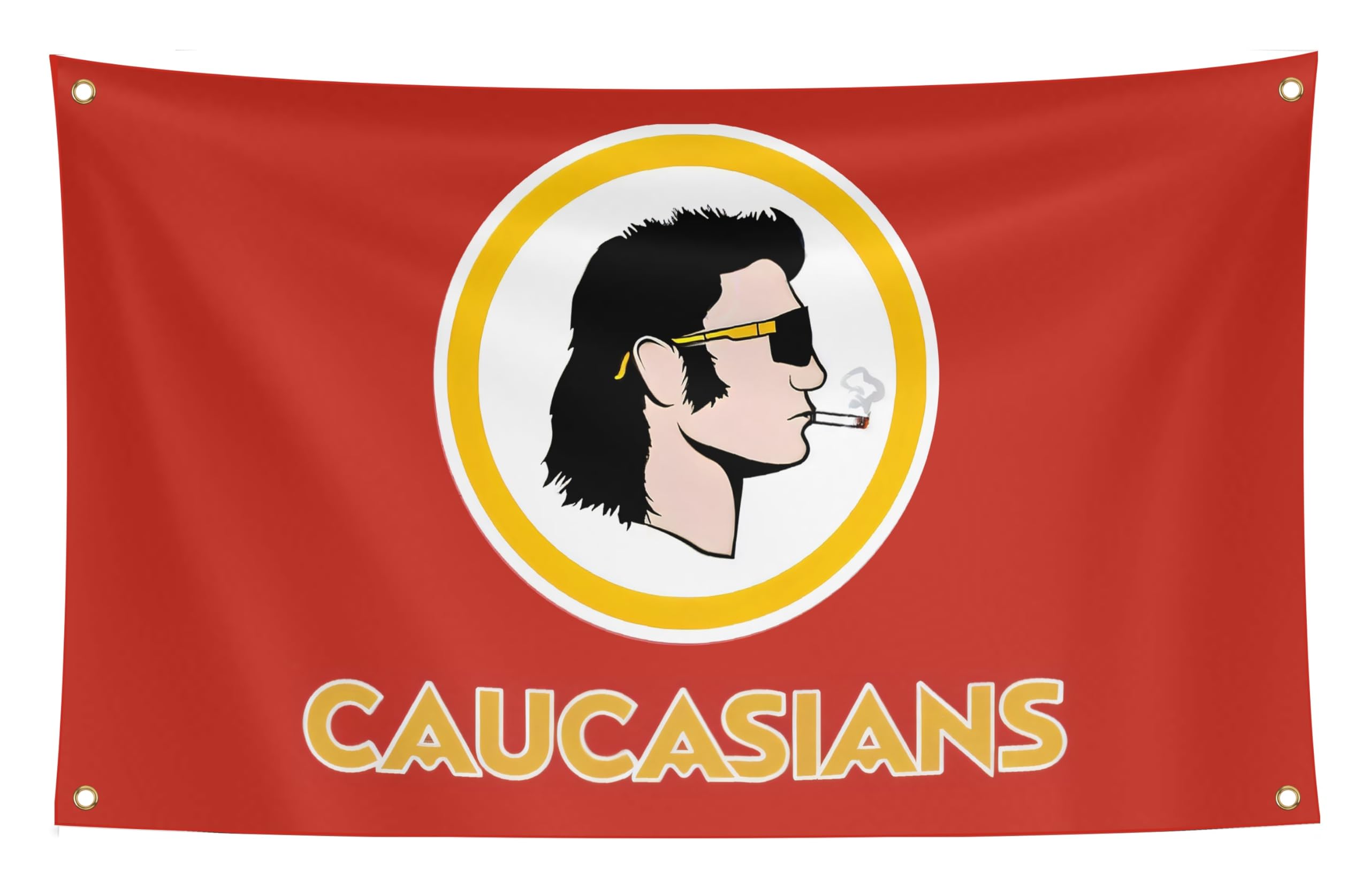 Caucasians Flag 3' x 5' For Garage, Shop, Man Cave, Dorm, Home Office, or Bar by Lee Flag Co.