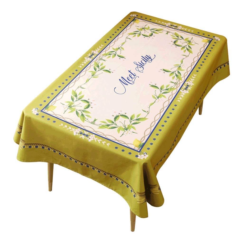 Nappe de table à manger pastorale anti-taches pour meuble usé