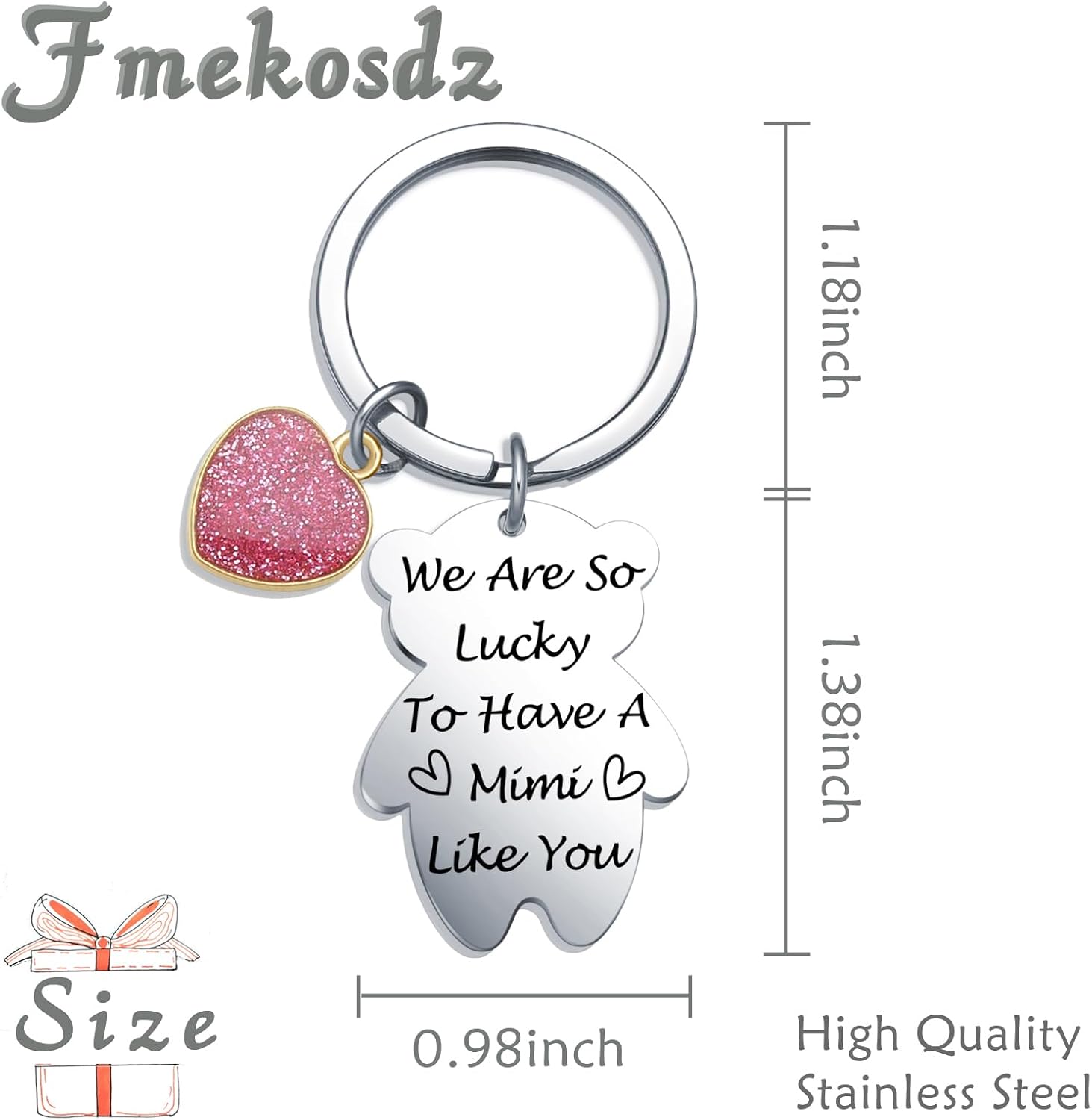 Mimi Keychain Gifts From Grandchildren Meme Keychain Grandma Keychain Gigi Jewelry - Image 2