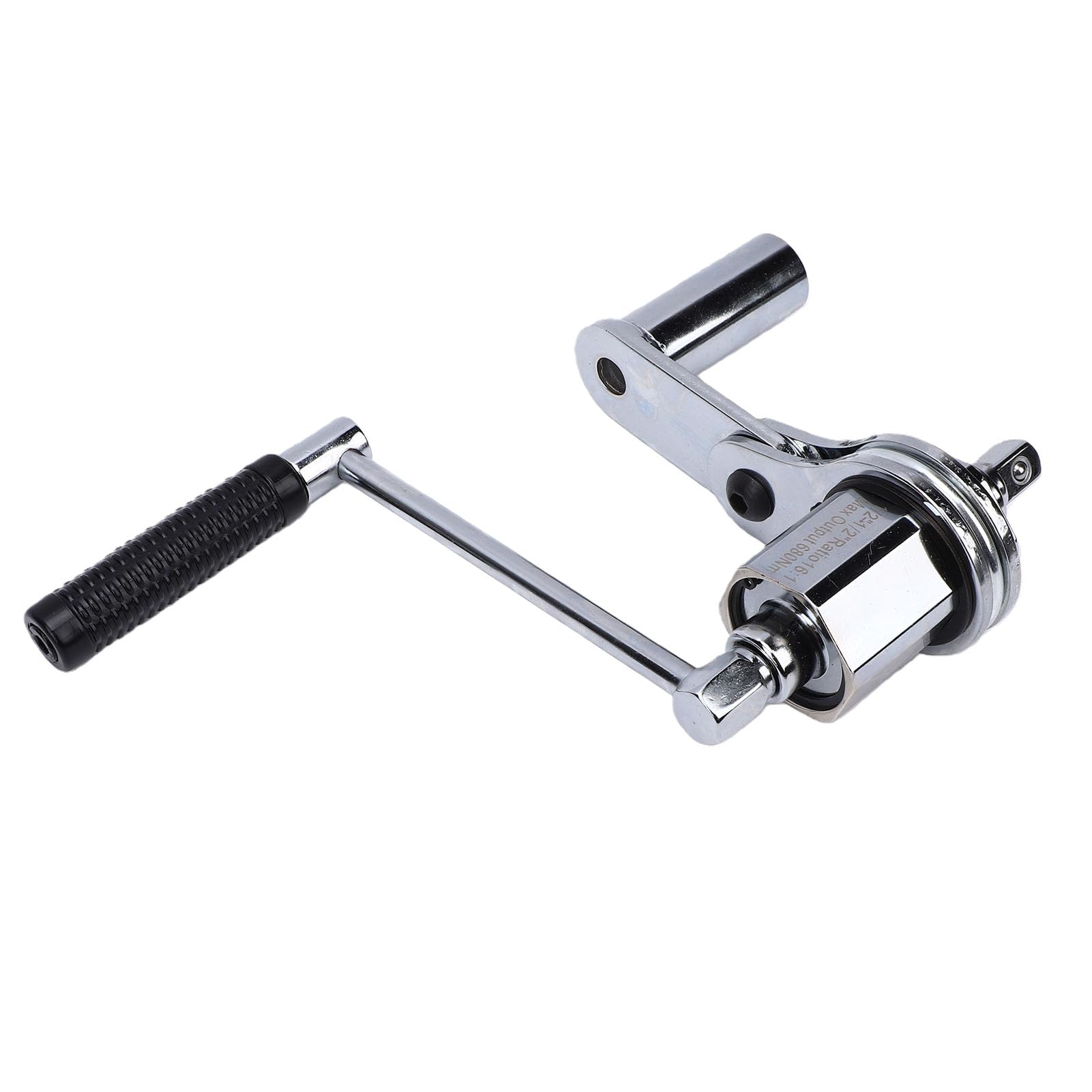ASHATA Set di chiavi dinamometriche moltiplicate con rapporto 1:16 e potenza di uscita 680 Nm, robusto estrattore per dadi ruote, adatto per rimorchi di camion, attacco da 1/2", 4