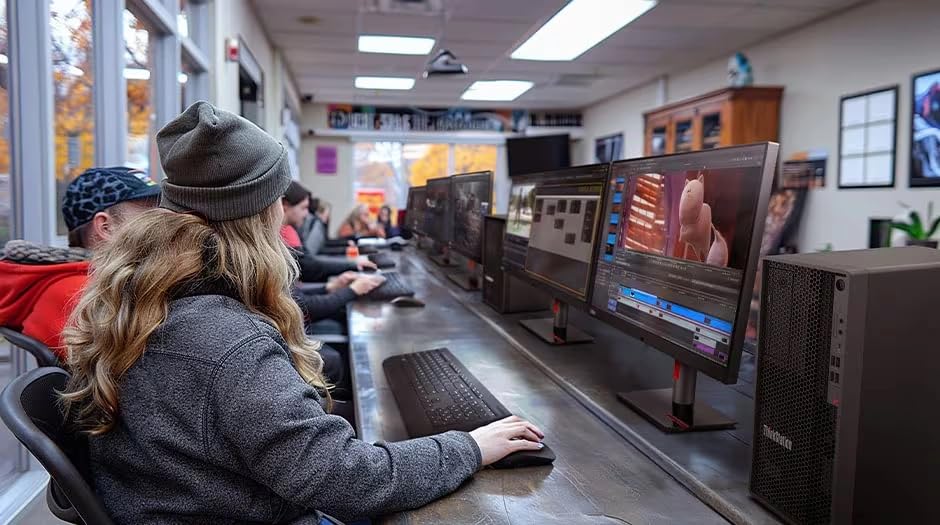 Image of Lenovo ThinkStation P2 Tower Desktop Computer | Intel Core Ultra 7 265k (20 Cores, Up to 5.5GHz) | 32GB DDR5 RAM, 2TB SSD | AI NPU for CAD & Design | WiFi 7, Bluetooth 5.4 | Wired KB & Mouse