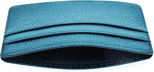 Miniatura 4 de EASTNIGHTS Tarjetero Billetera Delgada de Cuero Billetera Minimalista con Ventana de Identificación