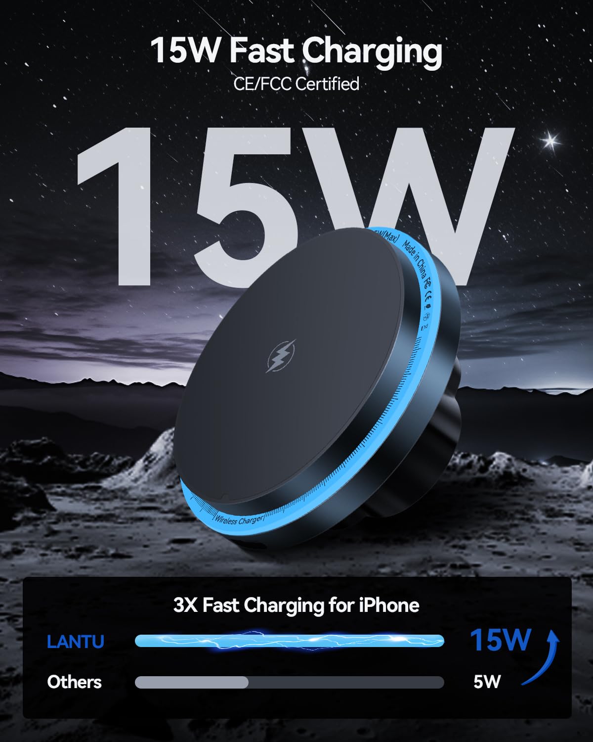 LANTU Magnet Handyhalterung Für Tesla Model Y/3 2024-2025 - Starke Haftung Für IPhone