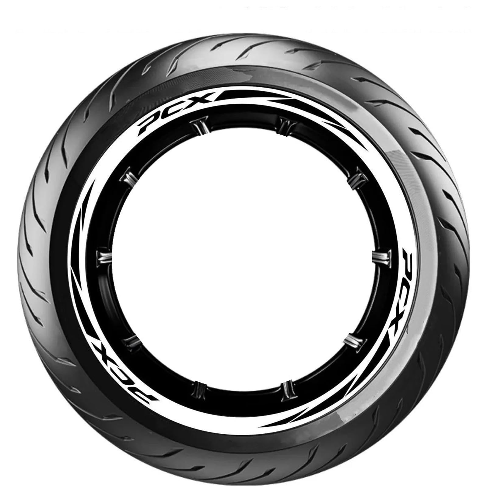 Wheel Stickers Motorcycle Wheel Sticker for PCX 125 150 160 PCX125 PCX150 PCX160 Decals Reflective Stripe Tape Decal Rim Reflective Decal