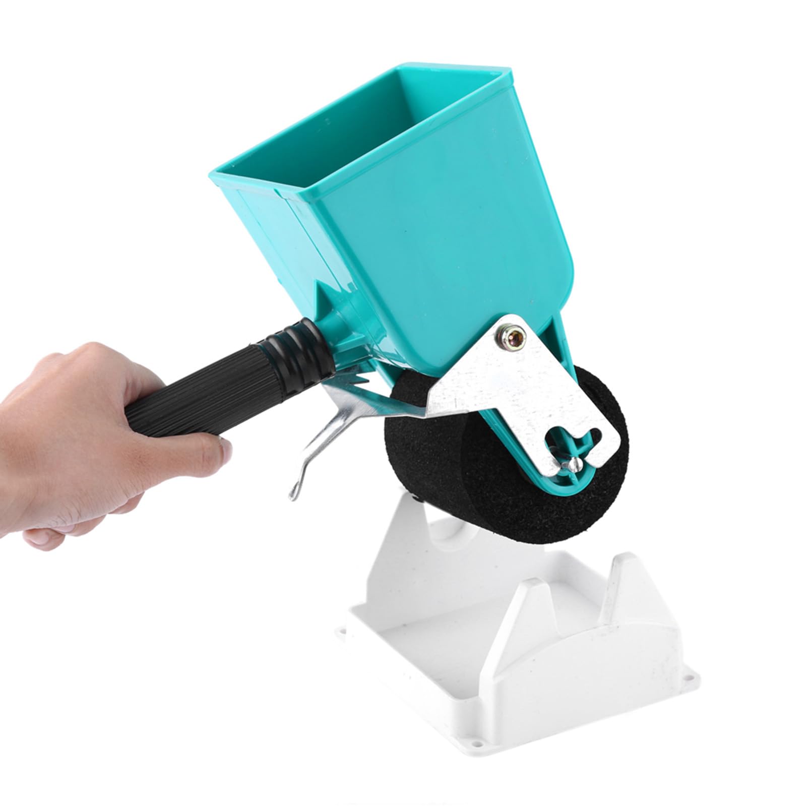 Applicatore di colla manuale da 180 ml, rullo applicatore di colla, spalmatore di colla per legno con supporto e interruttore di controllo del flusso per mobili da falegnameria legno pelle (3inches)