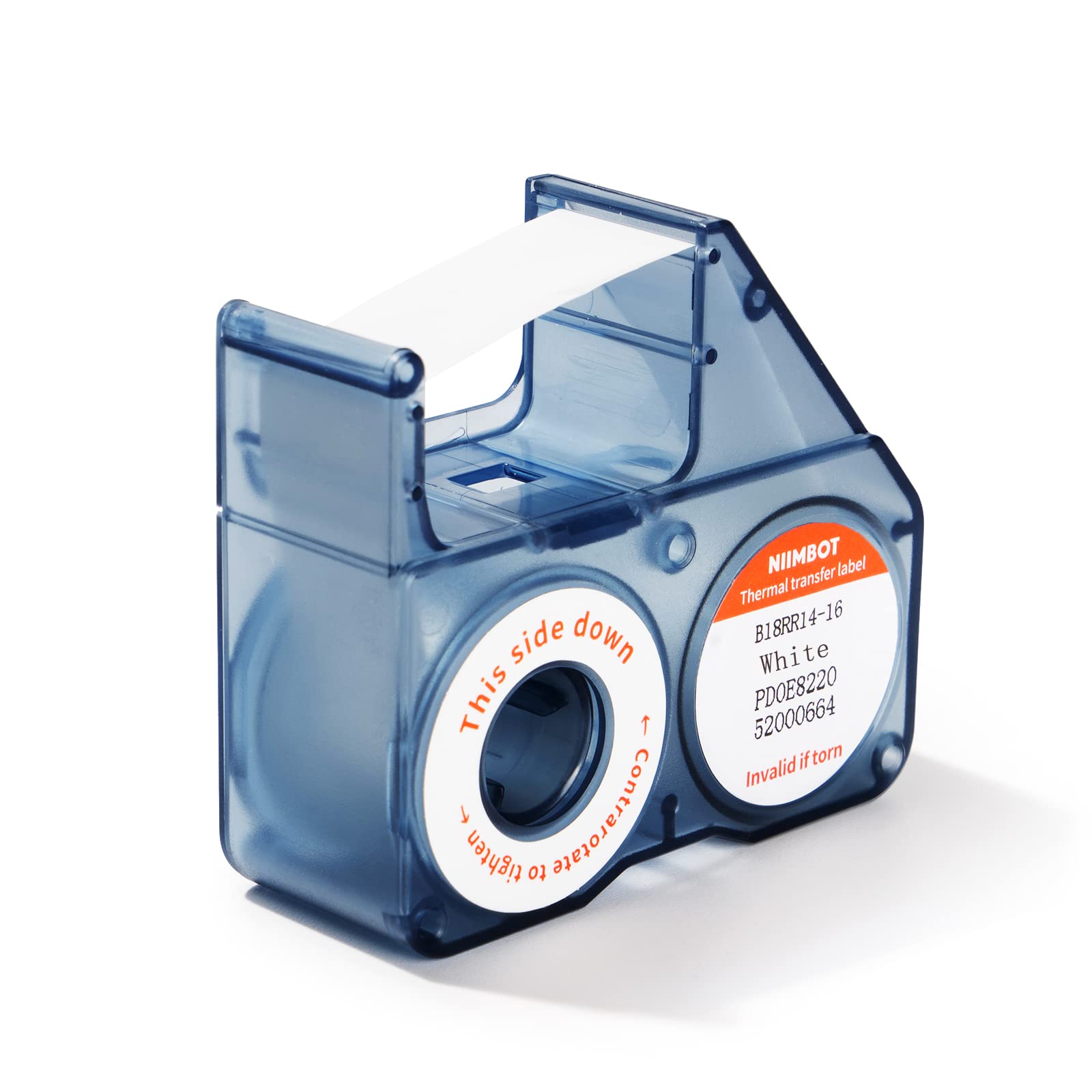 Refills Replacement for NIIMBOT B18 Thermal Transfer Label Printer, Clear Printing Lable Tape, Long Lasting Non Fade