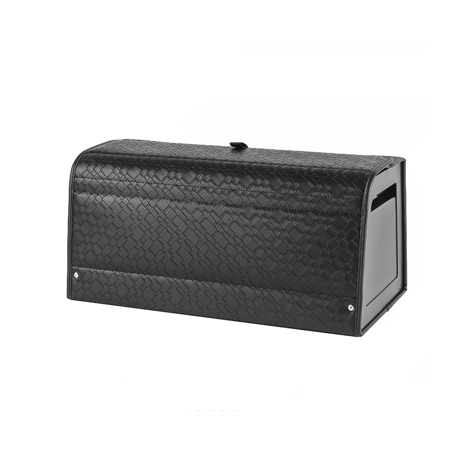 Dfrywdgsey Black Leather Car Trunk Organizer And Storage For Suv, Truck(Black)