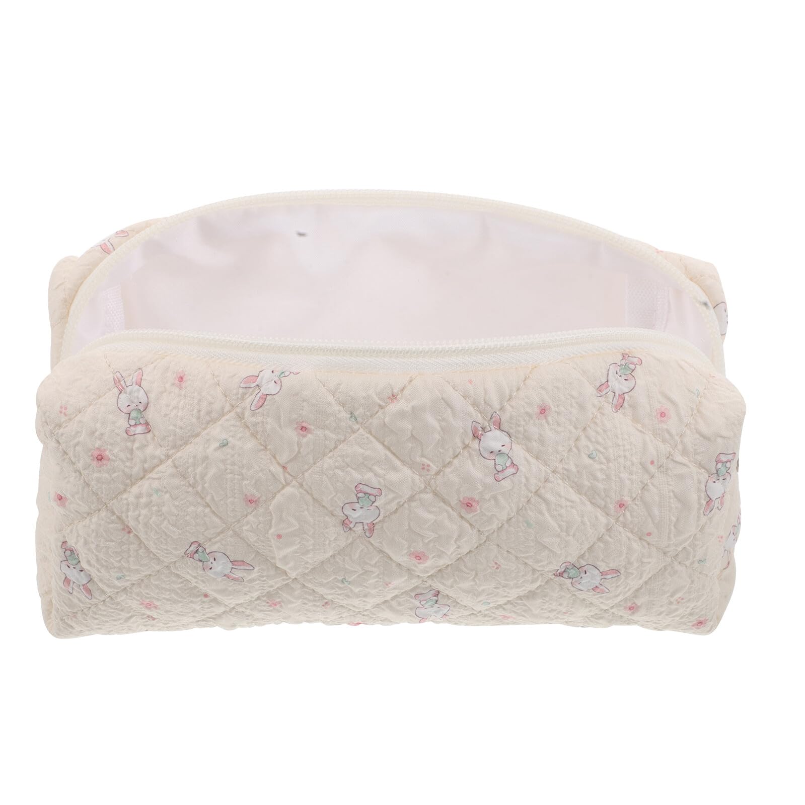 Gatuida Trousse Grosse Capacité Beige en Tissu, Accès Zip Facile, Portable