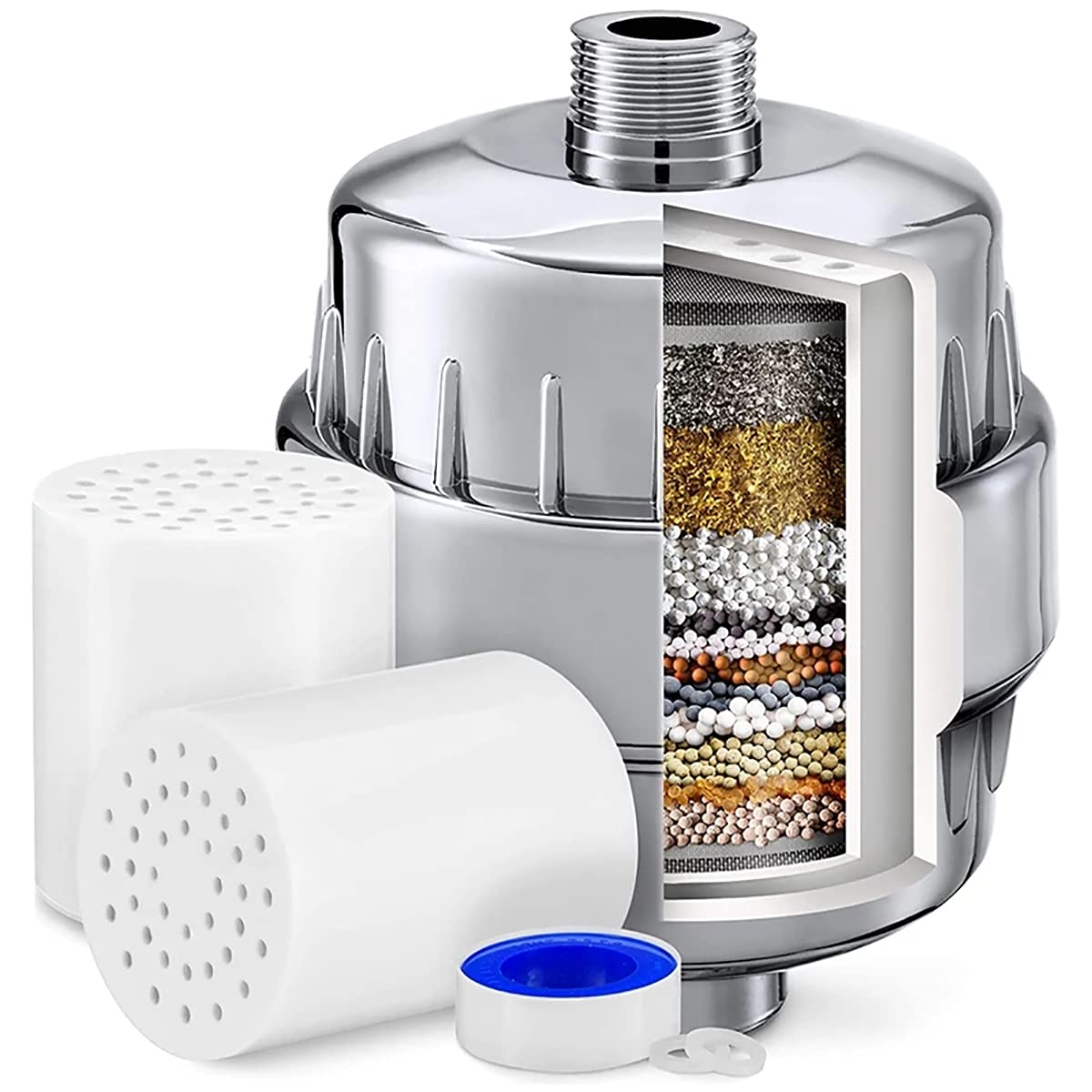 Buy XDovet Shower Filter for Hard Water,15 Stage Shower Head Filter