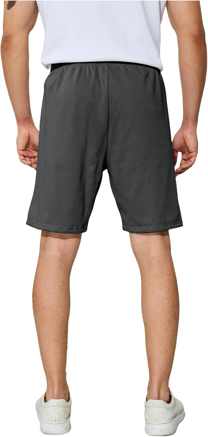 Men's Casual Shorts 7" Cotton Athletic Running Shorts Elastic Waist Drawstring Workout Sweat Shorts - Image 5