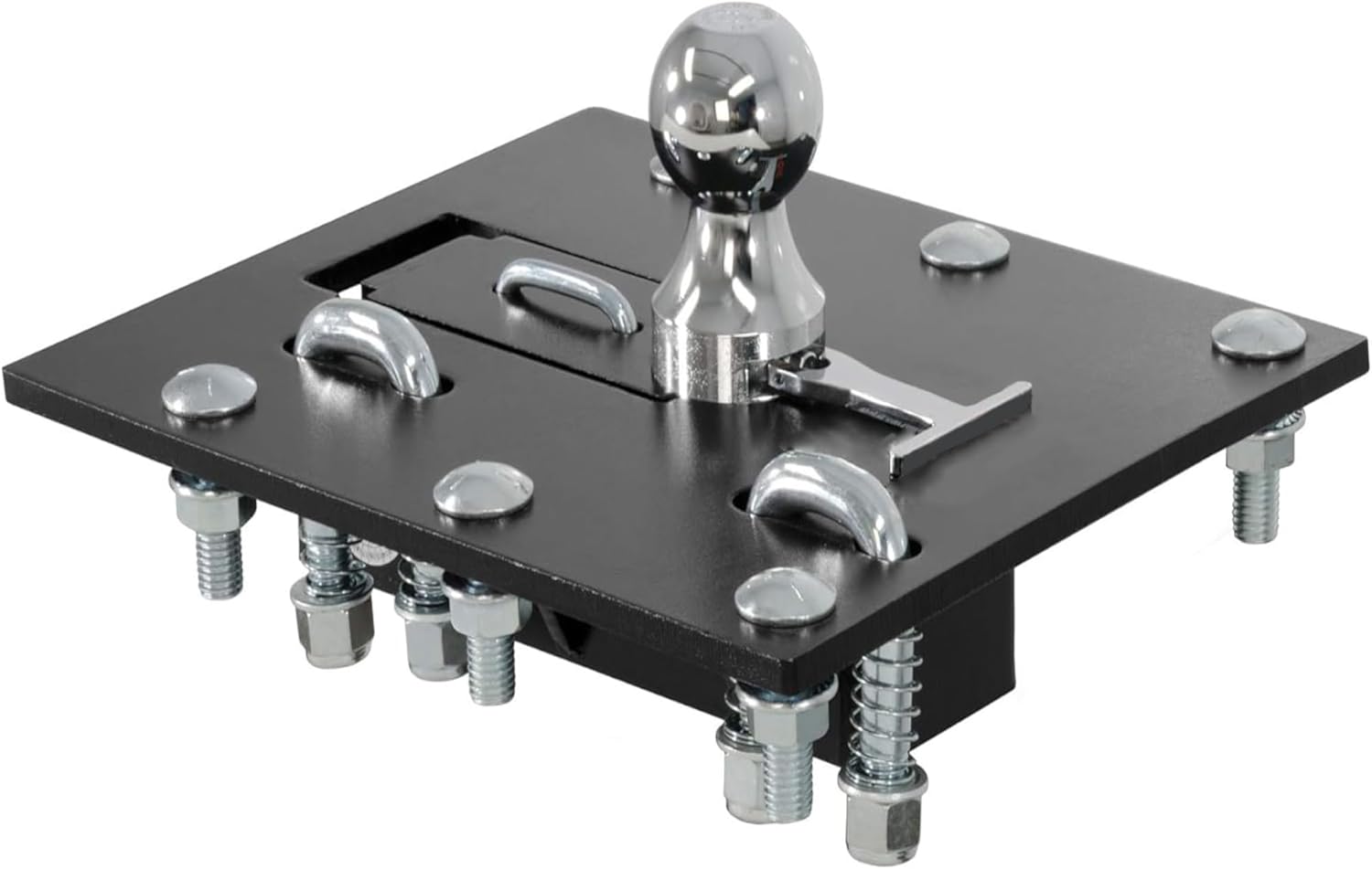 61052 Over-Bed Folding Ball Gooseneck Hitch, 30,000 lbs, 2-5/16-Inch Ball, Replacement for Curt Compatible with Ford GMC Silverado Ram (Black