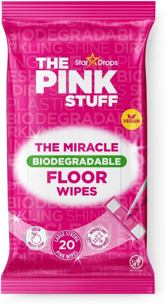 The Pink Stuff Miracle Biodegradable Floor Wipes