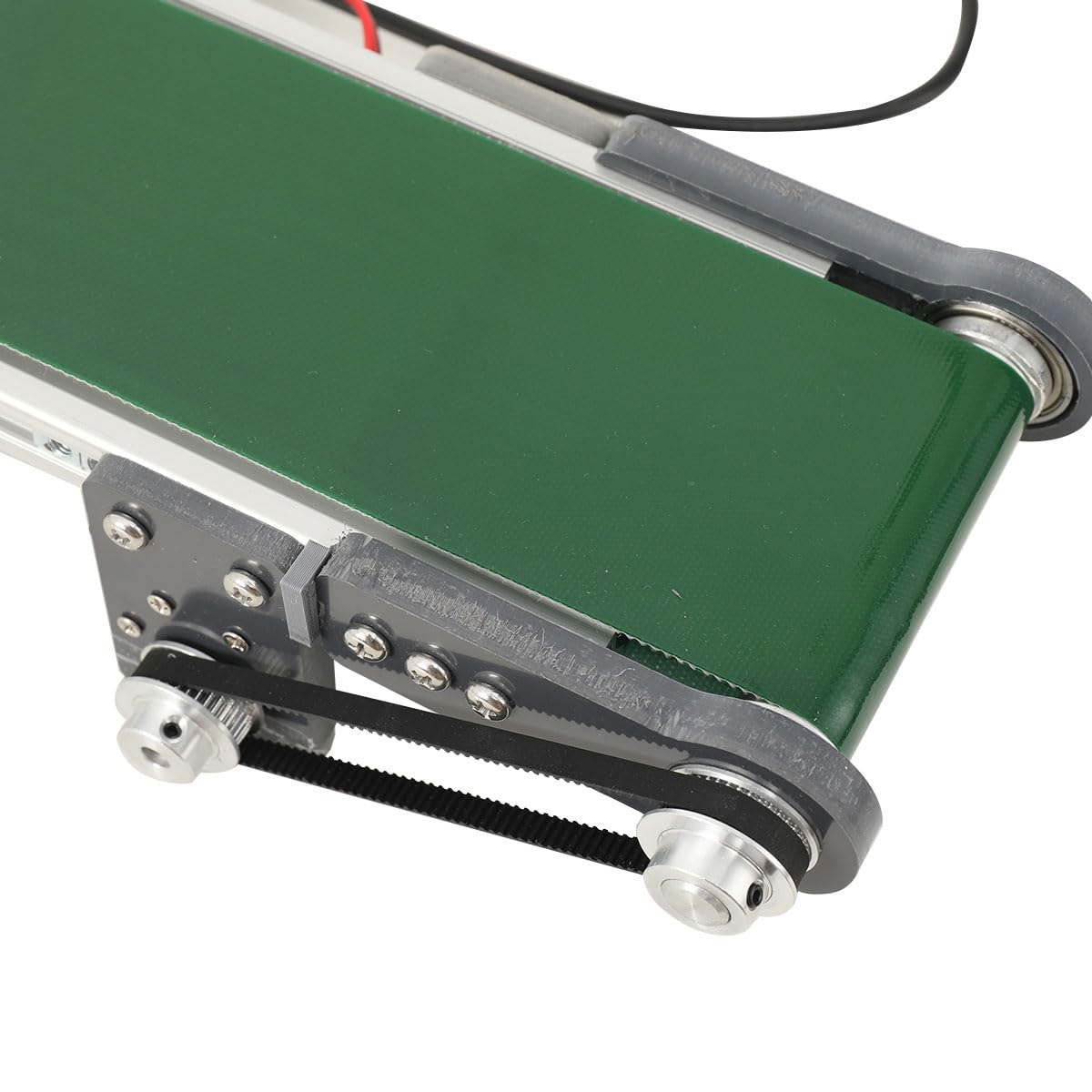 DC 12V Mini-Förderband Desktop Transportband Förderband, Mini-Frachtspur, automatischer Förderband, 500x100mm, Bandgeschwindigkeit 1.8-7.6CM/S