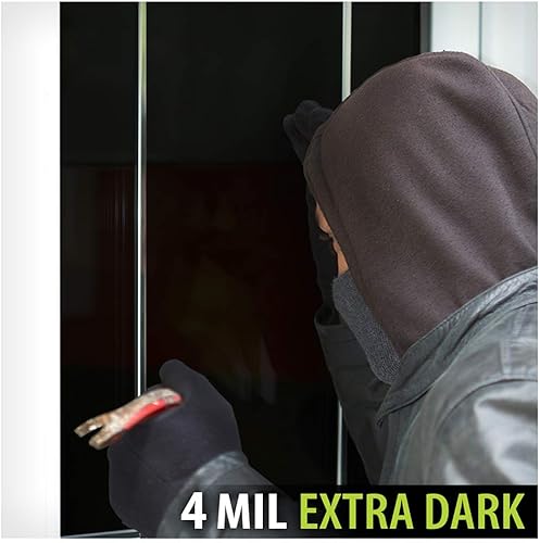 Miniatura 5 de BDF S4MB05 - Película de seguridad y privacidad diurna de 4 mil, color negro 5 (muy oscuro), 36 pulgadas x 50 pies