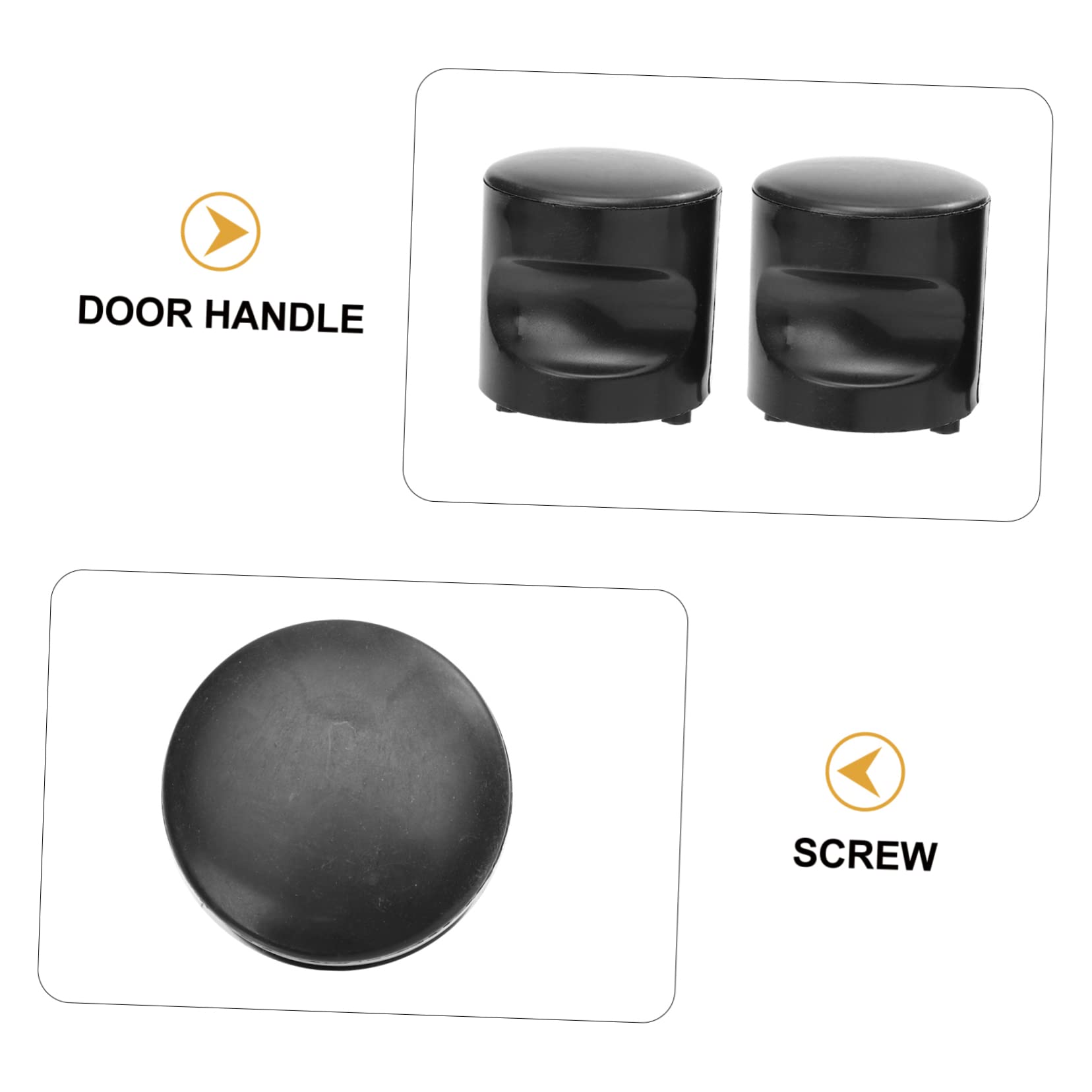 Lurrose 1set Lightweight Cylindrical Pull Handles for Sliding Doors Durable and Practical Door Knobs Easy to Carry and Store for Public Toilet Applications 6pcs